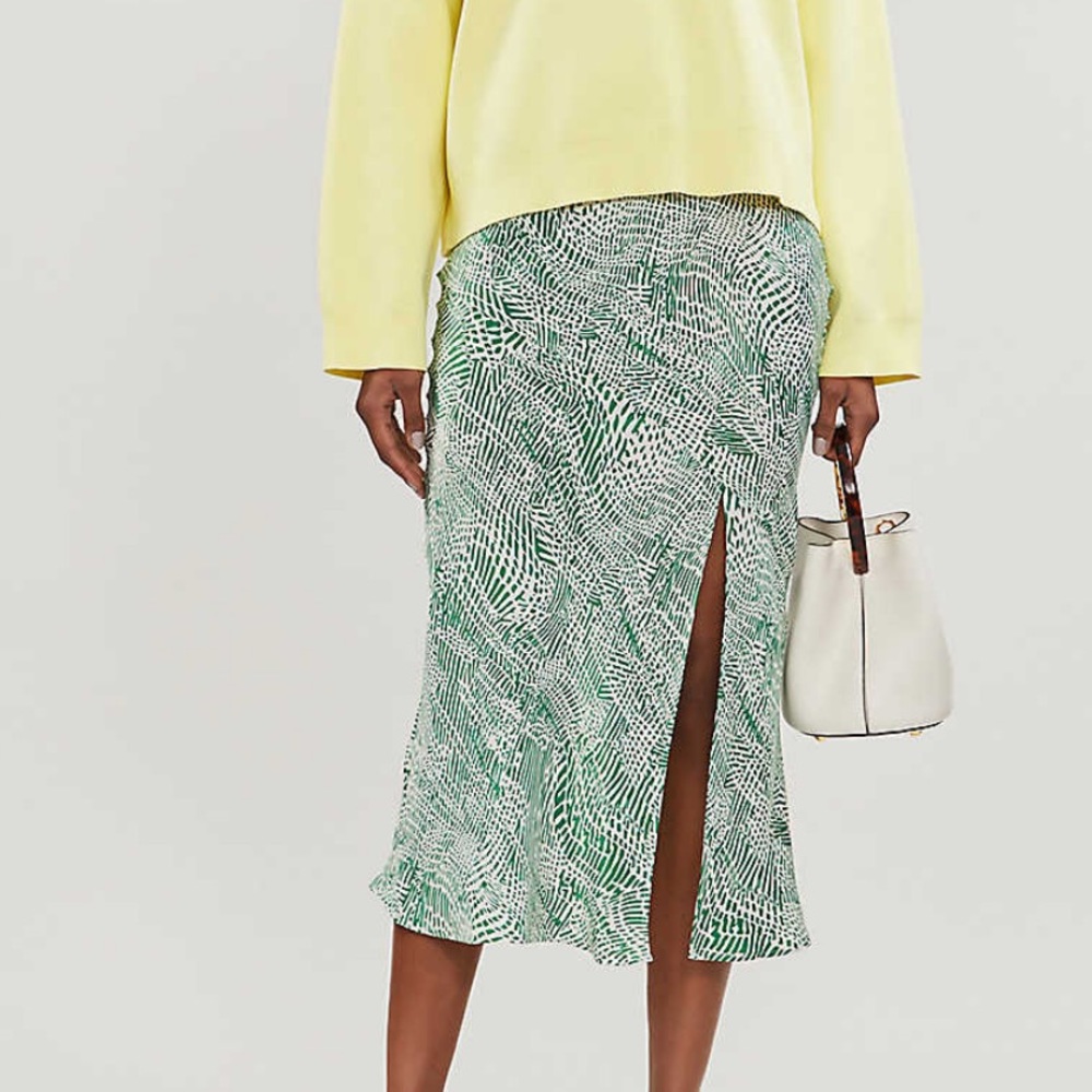 Topshop midi skirt with slit